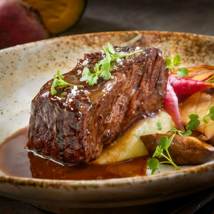 Braised short ribs.